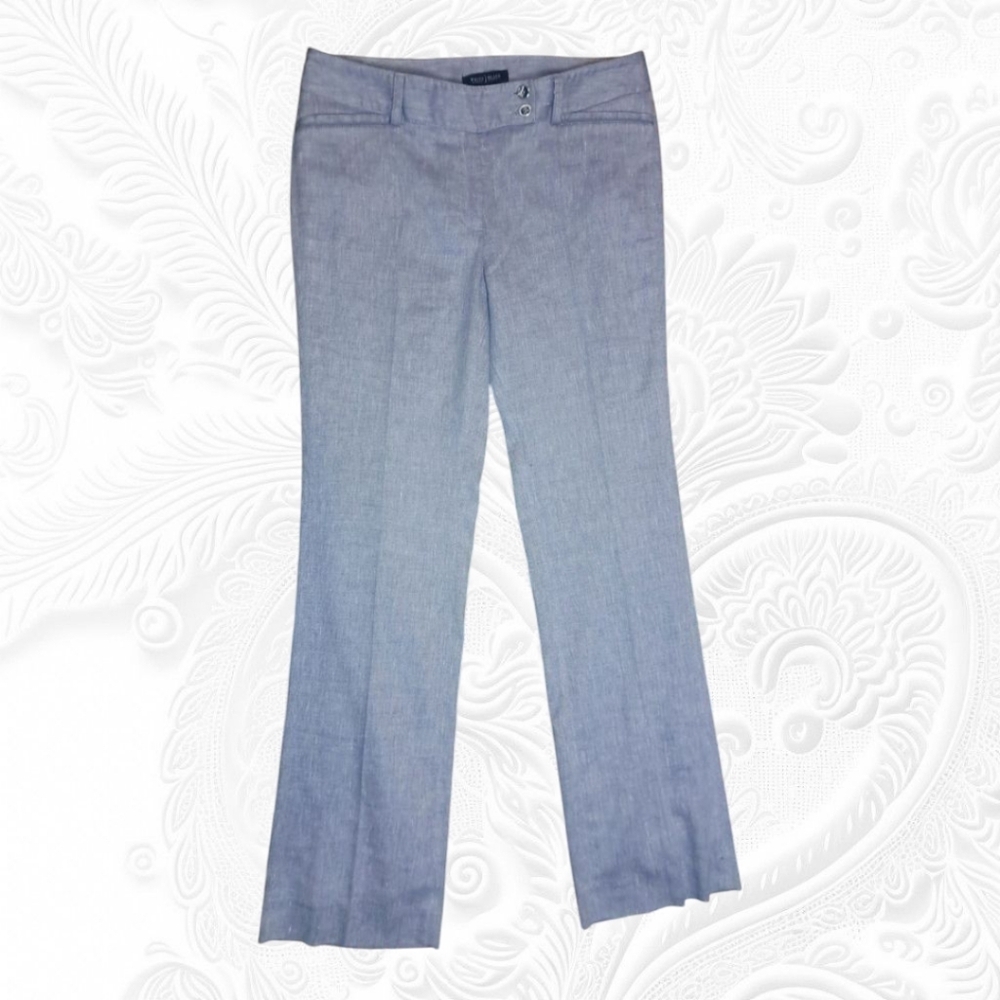 White House Black‎ Market Legacy Modern Boot-Cut Grey Slacks